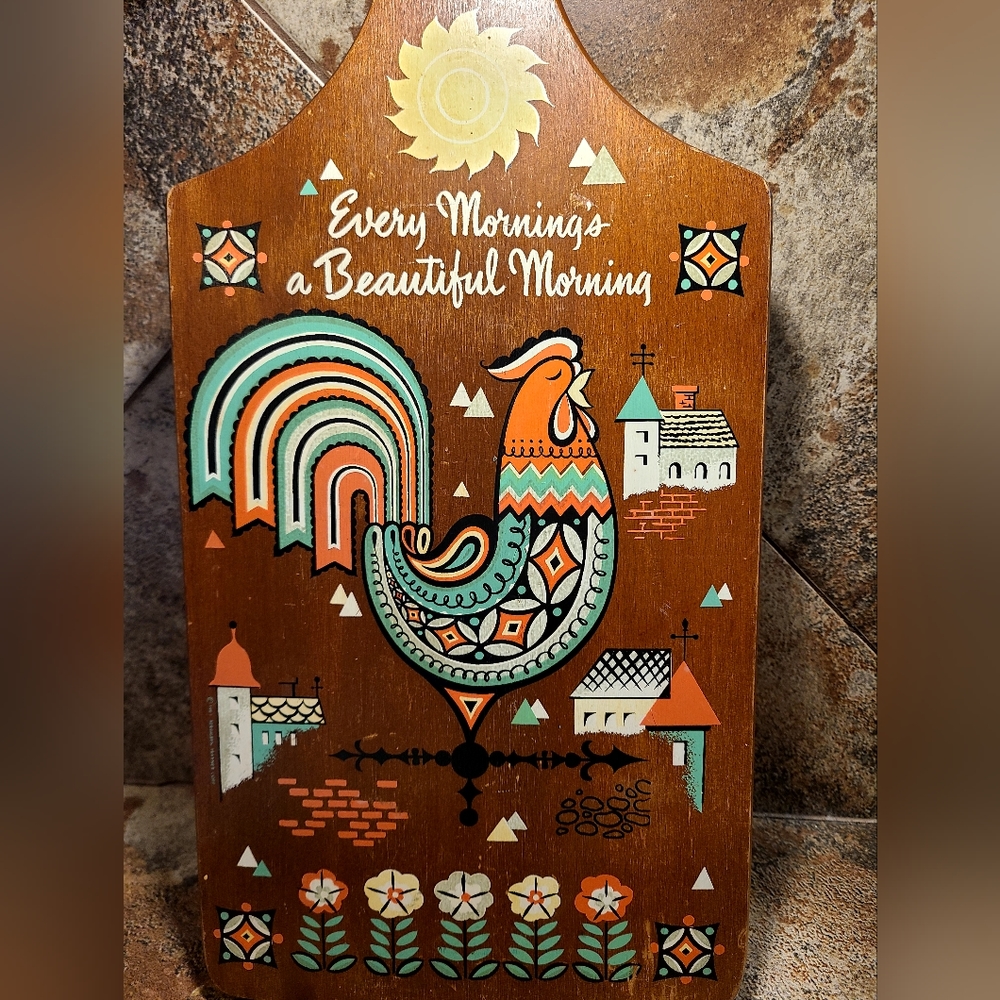 Folk Art Wood Cutting Board